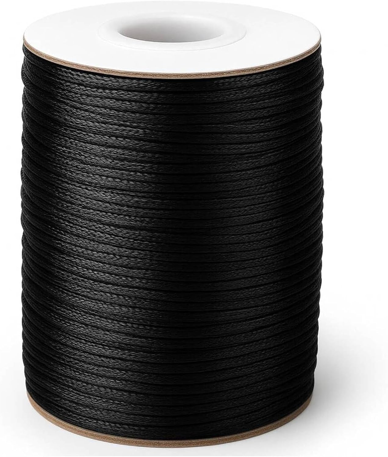 1.5MM Black Nylon String - 110Yards Wind Chime String Weather Resistant Nylon Cord Black Nylon Bracelets String Beading Thread Macrame Trim Cord for Necklace Jewelry Making Craft Halloween