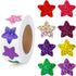 Star Stickers - 500Pcs 1Inch Glitter Star Stickers for Kids Reward Self Adhesive Foil Shiny Stars Shaped Sticker Stars Incentive Sticker Roll for Envelope Seal Classroom Teacher Behavior Chart