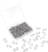 100 Mini S Hooks - Metal Shaped Hangers for Crafts, Jewelry & DIY Key Chains 