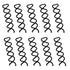 10PCS Spiral Hair Pins, Non-Scratch Ball Tips Screw Pins for DIY Style (Black) 