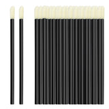 100 Pack Disposable Lip Brushes Lipstick Wands Gloss Applicator Brush Makeup Tool Make Up Applicators Perfect Beauty Cosmetic Kits Mascara Wand Set Lash Spoolies for Eyelash Extensions (Black) 