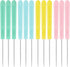 Cookie Decorating Scribe Supplies Icing Tool for Cake DIY Craft Leather Awl Sewing Stainless Steel Fondant Sugar Stir Needle Biscuit Pin Kit with Handle Baking Tool(12 Pieces 