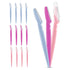 12 Pieces Eyebrow Razor for Women Face Razors Dermaplaning Tool Trimmer Facial with Safety Cover Multipurpose Hair Removal Shaver Precision Men Professional Dermaplane 