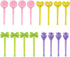 16 Pcs Fruit Picks for Kids Food Bento Lunch Box Cute Animal Toothpicks Accessories Toddler Mini Dinosaur Cartoon Forks Reusable 