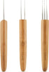 3 Pcs Dreadlock Crochet Hooks - Hook Tool for Hair Locs & Dread Braids 0.5Mm Braid Craft Weaving Needles with Interlocking 