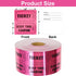 ceiba tree 1000 Raffle Tickets Double Roll Metallic Pink Foil Ticket for Events Carnivals Entry Class Reward Prizes Pink Party Supplies