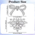 2 Pairs Rhinestone Shoe Clips for Women Dress Shoes, Bow Flower Brilliant Crystal Shoe Decor, DIY Shoes Detachable Buckle Wedding Party Accessories Mother Gifts(Sliver)