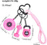 Fitness Keychain for Women,Dumbbell Gym Bag Charm,PVC Workout Keychain Accessory for Gym Lovers (Black)