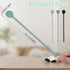 3Pcs Silicone Long Spoons for Stirring,Drink Stirrer Coffee Stir Spoons Long Stirring Silicone Spoon Reusable Cocktail Coffee Stirrers for Home Bar 9.9"