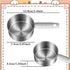 2 Pcs 1/2 Cup Dog Food Scoop, 1/2 Cup Measuring Scoop, 125 ml Stainless Steel Half Cups Dog Food Measuring Scoops for Feeding Pet, Cat, Dogs, Rabbit, Bird, Wet and Dry Ingredients, Dishwasher Safe