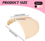 3 Pairs Shoulder Pads for Womens Clothing, Anti-Slip Detachable Hombreras para Ropa Mujer No-Sewing Required Breathable Set-in High Low Sponge Pad Men Blazer Clothes Sewing Accessories