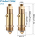 2 Pcs Basin Sink Clicker Pop Up Tub Drain Stopper Sink Pop Up Stopper Pop Up Bolt Basin Bath Sink Drain Click Clack Replacement Plug Bolt Spring Brass Push Spring Plug for Most Sink Tub Basin Drain