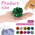 Vin Beauty 30 Pcs Cat Crinkle Balls Toy 2.36 Inch Interactive Crinkle Balls for Cats, Colorful Chew and Chase Training Activity Cat Toys for Indoor Kittens to Keep Fit Active