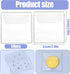 50 Pack Plastic Coin Sleeves, 2.1 x 2.1 Inch Clear Plastic Coin Protectors Small Pouches for Coins Holder Storage Individual Coins Holders for Currency Bills Collectors