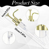 Soap and Lotion Dispenser Pump Replacement, ABS Material Gold Gloss Smooth Action Oil Can Pump Head for Wider Mouth Bottle of 1.3 in (33 mm) Thread, Rust Proof & Leak Proof for Soap Lotion Bottle