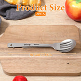 Titanium Spork Titanium Fork Spoon Set Camping Utensils, Ultralight Backpacking Utensils, Travel Cutlery Set, Heat-Resistant & Rustproof, Hiking Survival Gear