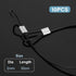 10PCS Stainless Steel Cable with Loops, 12 Inch 2mm Security Cable Short Wire Lock Cable Lanyard Chain Link Lock Vinyl Coated Thin Wire Rope for Outdoor Gates, Bikes, Luggage
