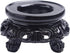2Pcs Black Wooden Display Stand for Crystal Sphere Quartz Ball Holder Hollow Wood Stand Base for Crystal Ball Sphere Globe Stone Decoration Display Pedestals Home Decor,Crystal Ball Stand，Sphere Holder
