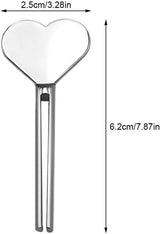 Silver Metal Manual Toothpaste Squeezer Heart Stainless Steel Dispenser Tube Squeezer Hand Cream Tube Key Roller Set Bathroom Accessories Daily Living Tube Squeezing Aids