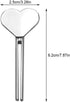 Silver Metal Manual Toothpaste Squeezer Heart Stainless Steel Dispenser Tube Squeezer Hand Cream Tube Key Roller Set Bathroom Accessories Daily Living Tube Squeezing Aids