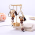 Kvekstio Cute Highland Cow Keychain, 2 Pack Farm Animal Cow Print Silicone Bead Key Ring with Tassel Gift for Women Men, Farmhouse Country Style Purse Bag Accessories for Cows Lovers Party Favors