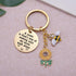 Sunflower Keychain for Women Inspirational Christmas Birthday Graduation Jewelry Gifts for Mom Daughter Wife Friend Sister