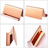 Maxdot Rose Gold Business Card Holders Stainless Steel Name Cards Display Stand Desktop Rack Organizer for Office Home Desk Accessories