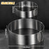 Amylove 6-12 Inch Round Cookie Cutter Adjustable Circle Cookie Cutter Stainless Steel Round Cake Trimmer for Baking Kit Mousse Layered Cake Biscuit Food Tiramisu Pastry