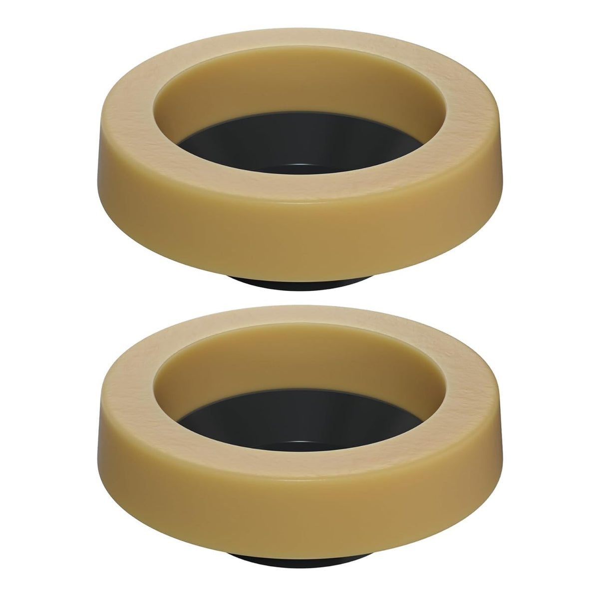 2 Pack Toilet Wax Ring, Thick Toilet Bowl Wax Ring Gasket for Toilet Bowl, Polyethylene Flange- Gas, Odor and Watertight Seal, Fits 3-inch and 4-inch Waste Line