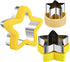 Stainless Steel Star Cookie Cutters, Mini to Large Sizes, Five-pointed Star & Vegetable Shapes Set for Kids