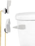 Toilet Handle Replacement, Front Mount Tank Flush Lever Handle Compatible with American Standard, Toilet Trip Lever with Stainless Steel Flapper Chains, White