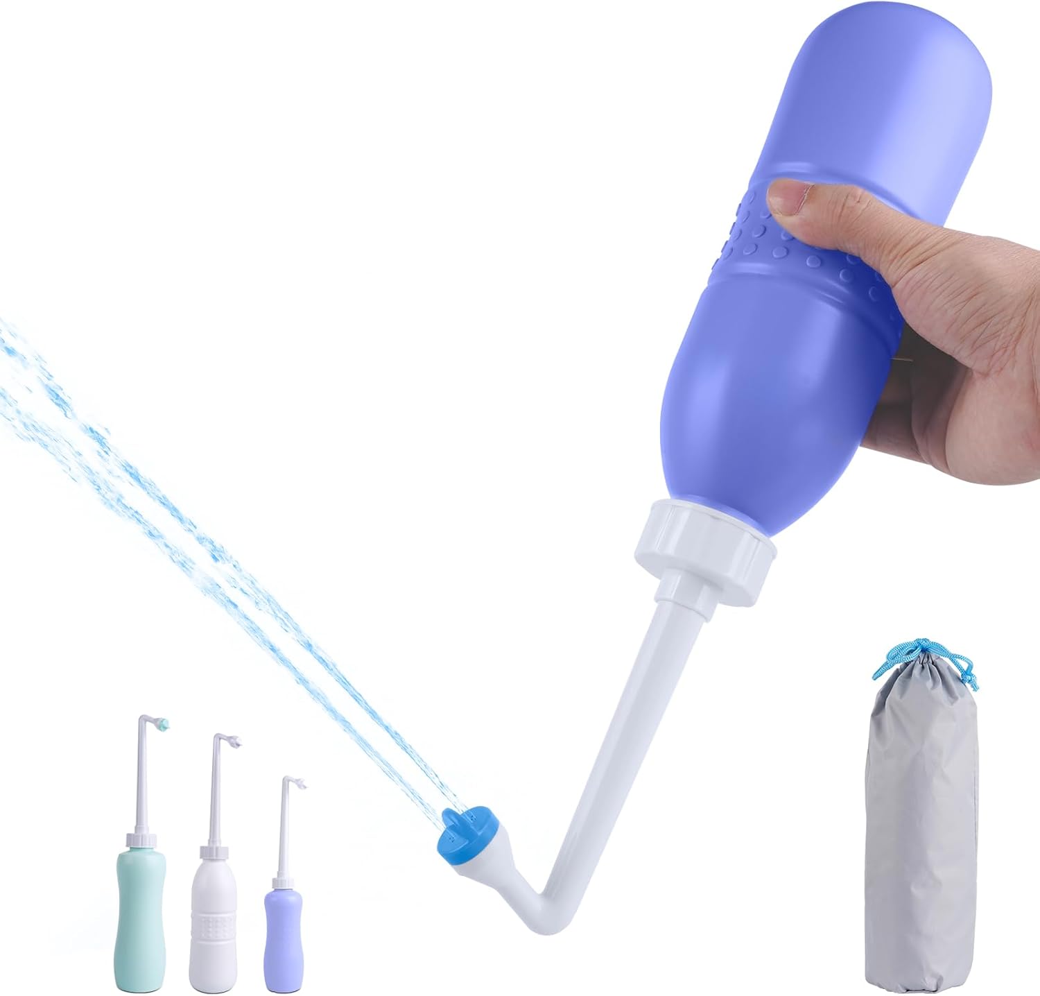 Portable Bidet Sprayer and Travel Bidet with Hand Held Bidet Bottle for Personal Cleansing Use Extended Nozzle - Personal Hygiene Care Toilet Bidet Shower/Bathroom Bidet Spray -21.8oz(620ml)