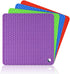 Silicone Trivet Mats - Hot Pads Spoon Rest, Multipurpose Trivet for Hot Dishers Heat Resistant Food Grade Silicone Set of 4