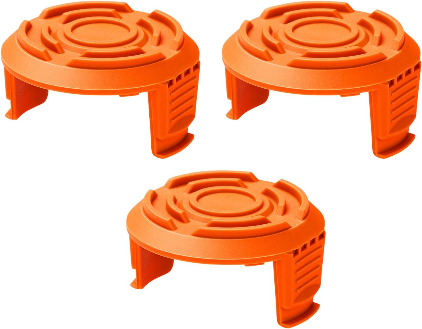 Trimmer Replacement Spool Cap Covers Compatible with Worx String Trimmers WA0010, WA6531 (3-Pack)
