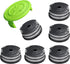 7 Pack Weed Wacker String for Greenworks Weed Eater, 0.065" 18ft Dual String Trimmer Replacement String Spool(2900719) with Spool Cap Cover(6 Spools+1 Cap)