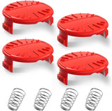 4 Pcak CMZST120SC String Trimmer Spool Cap Compatible with Craftsman Weed Wacker, Weed Eater Covers Parts Fit for Craftsman CMCST910 Series, CMCST910, CMCST910M, CMCST910M1