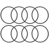 Eight black Buna-N O-rings for salt cell unions.