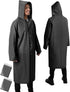 Rain Ponchos for Adults Lightweight Reusable Raincoats for Men Women Emergency Rain Jacket with Hood 2 Pack