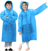 Kids Rain Poncho with Hood Lightweight Emergency Raincoat Reusable Boys and Girls Rain Jacket for Disney Travel Outdoor