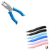 Single Hole Punch 1/4” Hole Puncher for Crafts, One Hole Paper Punch + 6 Pack Magnetic Staple Remover Tools, Professional Stapler Removers Staple Puller Remover