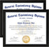 8.5x11 Diploma Frame, Black Picture Frame with Clear Plexiglass, 2 Pack Certificate Frame for Tabletop or Wall Display, 8.5x11 Document Frame, High School Diploma Frames