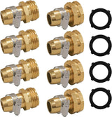 Garden Hose Repair Connector with Clamps, Fit for 3/4" or 5/8" Garden Hose Fitting, 4 Set