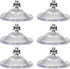6 Pcs Strong Thickened Sucker Suction Cup Clear PVC Sucker Pads with M6 x 14 Thread Screw Extra Strong Adhesive Glass Suction Holder