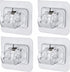 4PCS No Drill Curtain Rod Brackets, Self Adhesive Curtain Rod Holder Hooks, Nail Free Adjustable Curtain Rod Hooks Curtain Hangers Wall Mount Holder for Bathroom Kitchen Home Bathroom & Hotel