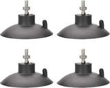 4 PCs French Fry Suction Cup Feet Commercial Suction Cup Feet with Screws for Industrial Commercial French Fry Cutter (Black)