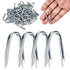 Steel Wire Fencing Staples 50Pcs Galvanized U Shaped Nails 1-1/4&