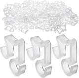 100 Pcs Outdoor Light Clips Hooks for Outdoor String Lights Gutter Clips for Hanging Christmas Village Accessories