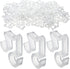 100 Pcs Outdoor Light Clips Hooks for Outdoor String Lights Gutter Clips for Hanging Christmas Village Accessories