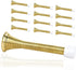 Spring Door Stoppers, 12 Pack Door Stops Wall Protector, Doorstops for Inside Door with 6 Rubber Bumper (Gold)