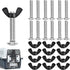 M6 Pet Carrier Fasteners Kennel Replacement Bolts for Plastic Cat Crate and Dog Crate Dog Kennel Accessories Cat Cage Carrier Parts(12 Set)